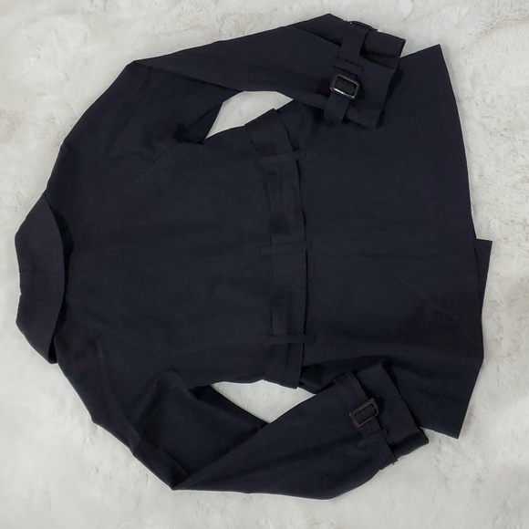 Anthropologie Millard fillmore studio navy butter soft pea coat - Picture 7 of 9